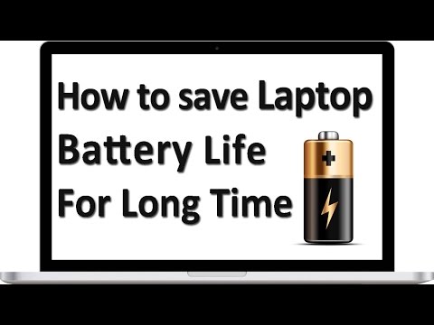 how to use laptop battery for long life