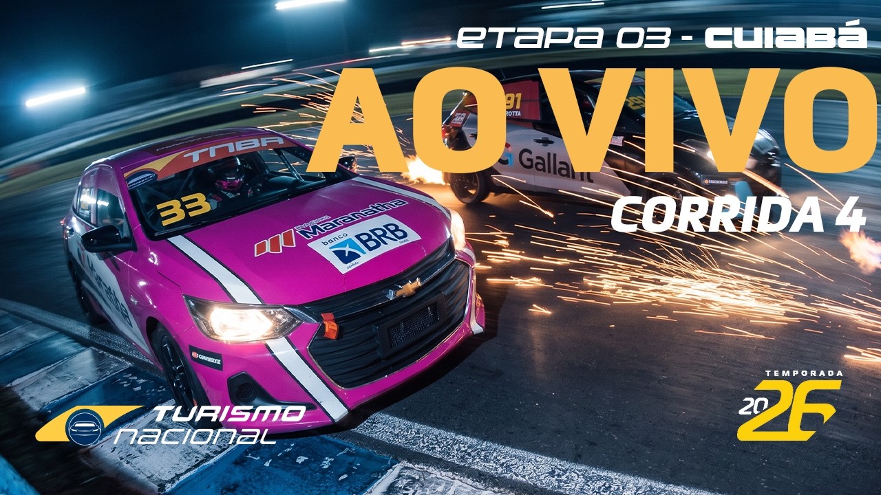 TURISMO NACIONAL 2026 | AO VIVO | 3ª ETAPA - CORRIDA 4 | CUIABÁ, MT