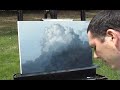 Big Puffy Clouds Time Lapse Speed Painting in Acrylic by Tim Gagnon Http://www.timgagnon.com