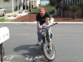 Trenity on the motorcycle