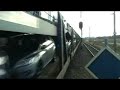 zeldzaam,Goederentrein Railion rijdt over linkerspoor