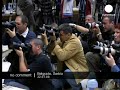 Radovan Karad?i? photograph shown during press conference in Belgrade Radovan Karad?i? photograph shown during press conference in Belgrade