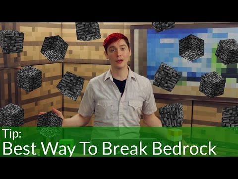 how to break bedrock in minecraft 1.8