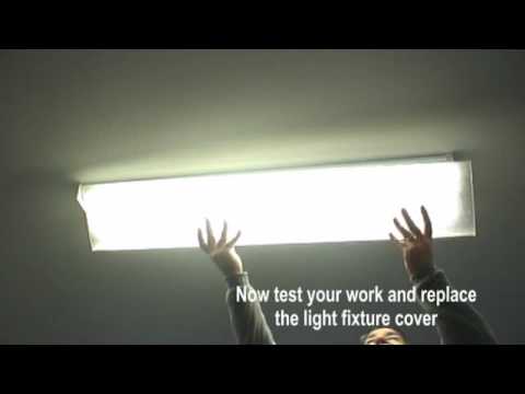 how to remove fluorescent light bulb