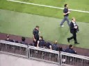 Inter Milan warm up - press area at the Amsterdam Arena