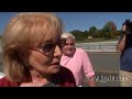 Paul Newman gives Barbara Walters a ride at Lime Rock Park
