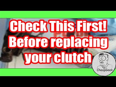 Before replacing your car’s clutch, check the master / slave cylinder. Could Save Big $$.