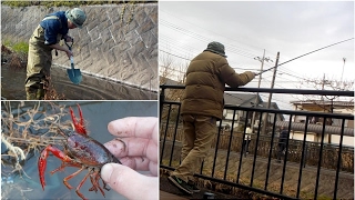 冬の落合川・黒目川!で釣り&ザリガニ、バーボンによく合う肴できました!!