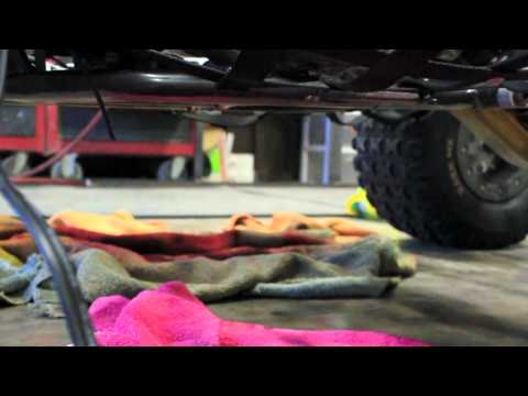 How to change the oil on a suzuki ltr 450 in detail!!!
