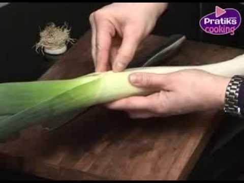 how to clean a leek