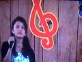 Aliison singing Bibi Bidi Bom Bom