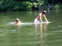 Sinking a boat on the danabo river in malibu