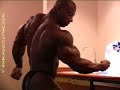 Dexter Jackson posing in hotel room Dexter Jackson posing in hotel room