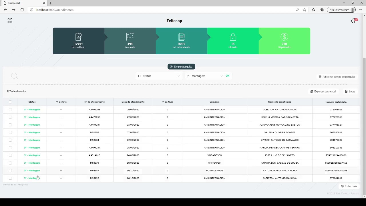 16 - Pesquisa no sistema opção 2