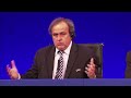 uefa president michel platini backs a winter world cup in qatar after giving a press conference following the uefa congress in london, england, on friday.