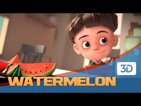 Watermelon: 3d anaglyph animated short - YouTube
