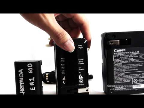 how to spot a fake canon lp-e6 battery