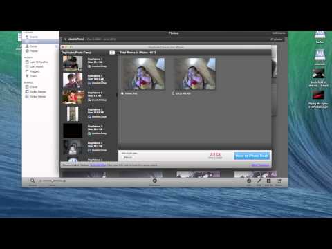 how to remove duplicates in iphoto