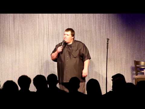 Comedian Jay Lafarr performing with Chris Kattan