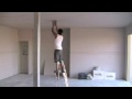 Tapepro Automatic Taper in use showing technique on ceilings; also shows bed-in technique.