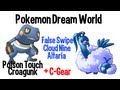 Pokémon Dream World - False Swipe Altaria, Poison Jab Croagunk, Winter Décor, Croagunk C-Gear