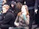Danish police beating stupid protesters