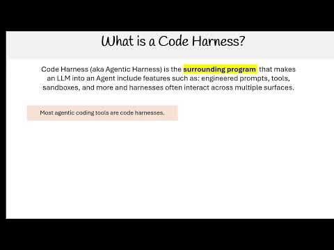 Claude Code Essentials - What is a Code Harness