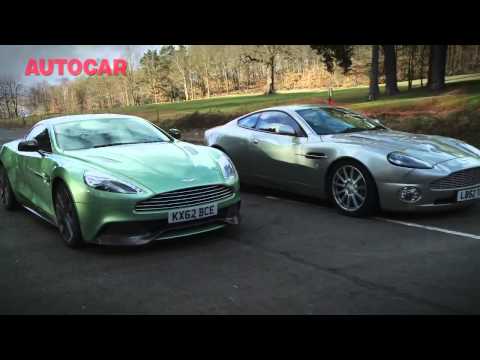Vanquish - We reunite the stunning Aston Martin Vanquish coupe with the original V12 GT car from 2003 to study its evolution. SUBSCRIBE to Autocar: http://youtube.com/s...