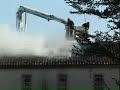 A fuoco la futura moschea di Padova