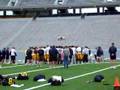 WVU Football Team Sings Fight Song 