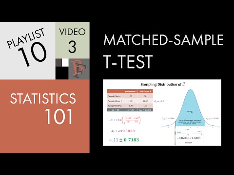 how to perform a matched pairs t test