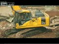 Building falls on tractor! Building falls on tractor!