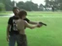 Idiot Girl With A Gun !