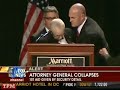 Mukasey Collapses During Speech