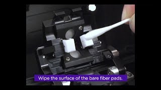 Cleaning bare fiber pads