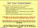 How To Set 2007 New Years Resolutions