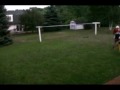 Backyard Tae Kwan Do sparring