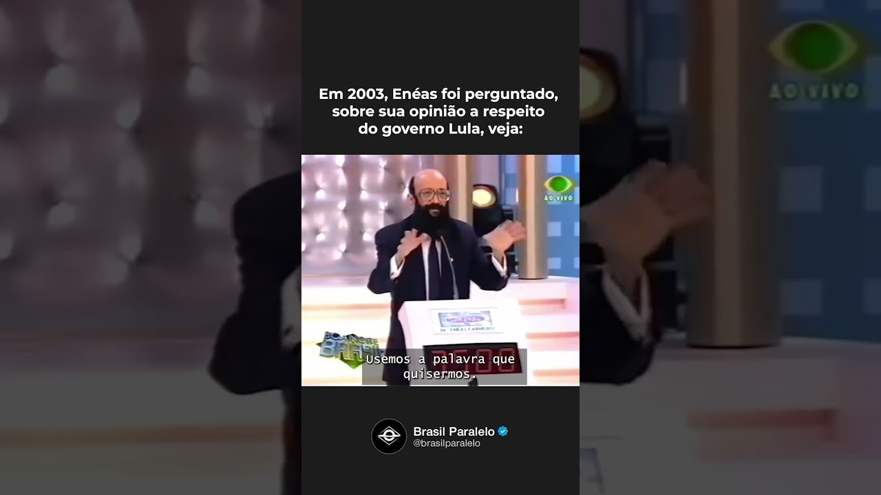 Perguntaram a Enéas se ele estava gostando do governo Lula