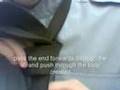 How to tie a Windsor knot