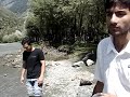 Asif, Ovais, Abass, Haroon and suhail in the freezing serene water of 'betaab valley', pahalgam. - Cousins in pahalgam freezin water