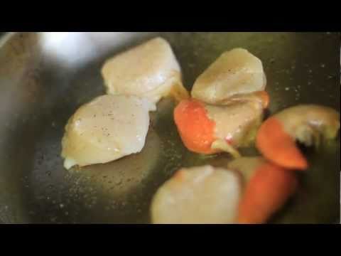how to drain scallops