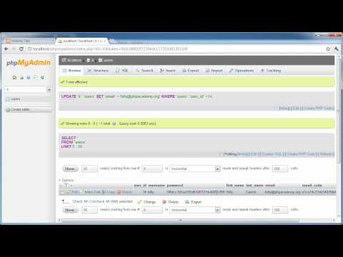 PHP Tutorials: Register & Login (Part 15): User Settings (Part 1)_Php,Java,SQL,Html szoftverfejleszt�knek. Heti legjobbak