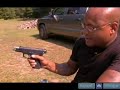 How to insert a magazine into a 9MM handgun in thisfree gun safety video. Expert: Lee Laster Contact: www.upperhandonline.com Bio: Lee Laster works in the public safety sector  has been a state certified firearms instructor for the past 6 years. He is also co-founder of a civilian/law enforcement-based training company. Filmmaker: Christian Munoz-Donoso