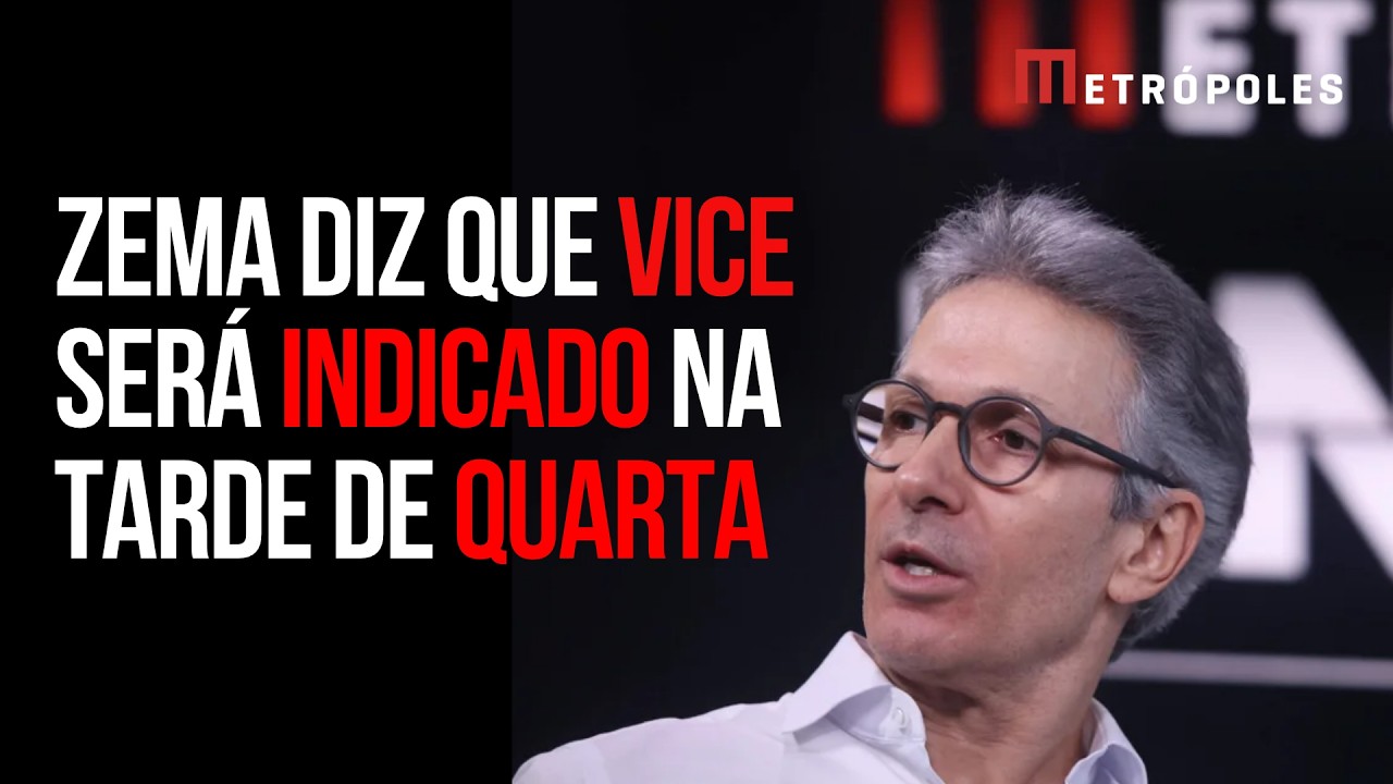 Zema diz que vice será indicado na tarde de quarta