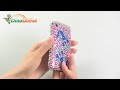 iPhone 3G 3GS Color Pattern Rhinestone Hard Plastic Back Case Cover - dinodirect