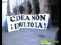 Três vizinhos do Eixo fôrom condenados a sete anos de prisom por um suposto delito de lesons contra a polícia nacional numha manifestaçom contra a construçom do terceiro carril da estrada Santiago-Ourense.
