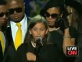 Paris Jackson cries on Michael Jackson Funeral l 05 july 2009.flv