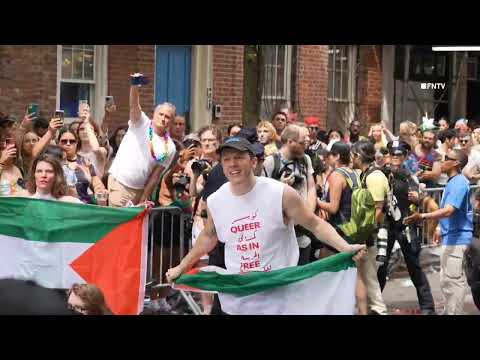 NYPD officers arrest pro-Hamas/anti-Israel LGBT protesters who tried to disrupt the NYC Pride Parade