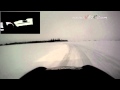 Silverstone ice track outside view 210 km/h on ice