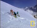three skiers trigger their own avalanche.

see all national geographic videos
http://video.nationalgeographic.com/video/?source=4001